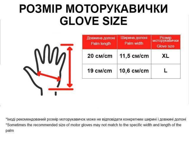 Моторукавички чорні з сірим текстиль size L MS07 10487 фото