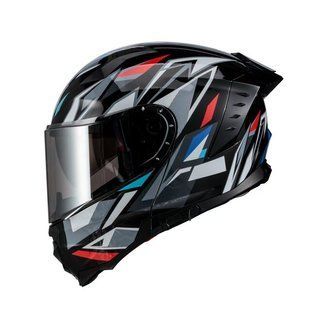 Шолом V-80 чорний із кольоровою графікою size XL (трансформер) - VIRTUE 14395 фото
