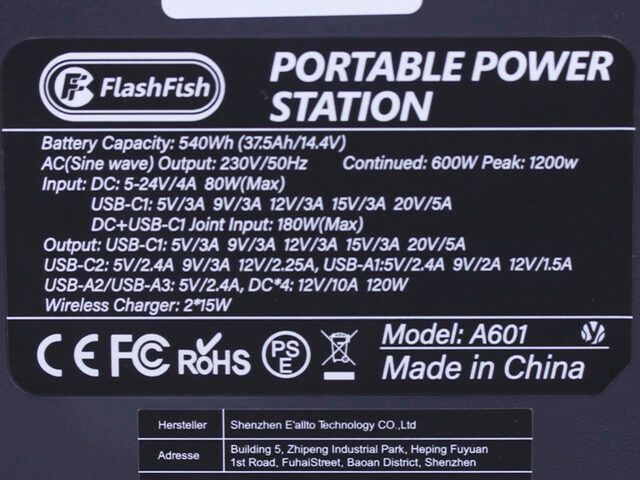 Портативная зарядная станция FlashFish A601 150000mAh 600W 14002 фото