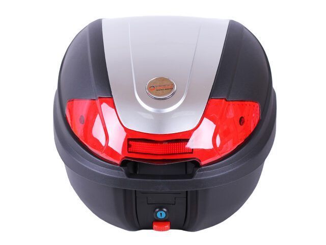 Кофр (багажник) для мотоцикла задний TT AGRO MOTO YM-0830 (V-30L) 41&times;41&times;32 черный с красным 2784 фото