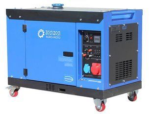 Генератор дизель JM10000TD 6.5/6.8KW (однофазний+свічка розжарювання) безшумний TT AGRO MOTO 53180 фото